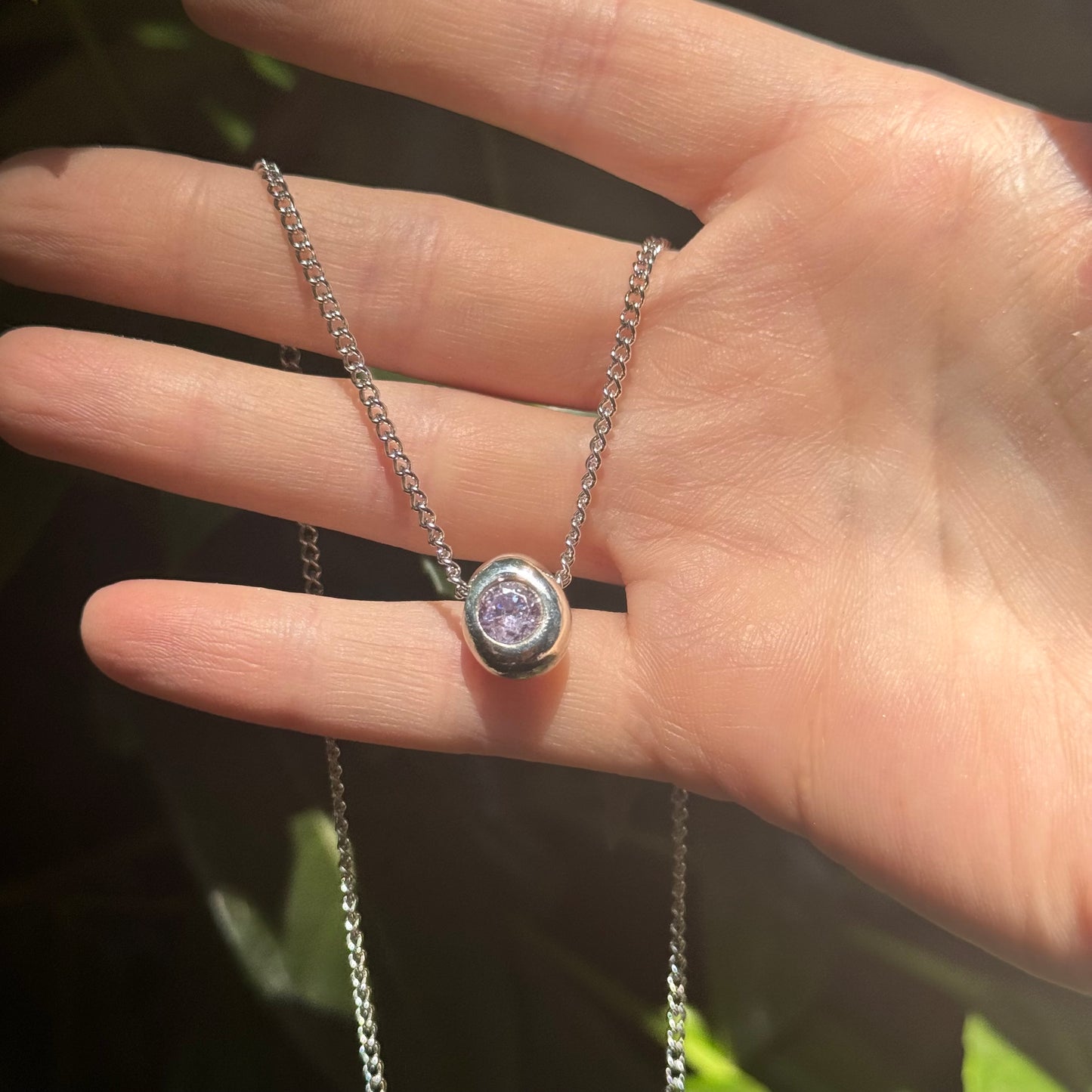 bubble gem necklace 🫧