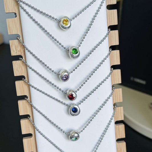 birthstone bubble necklace 🫧 made to order