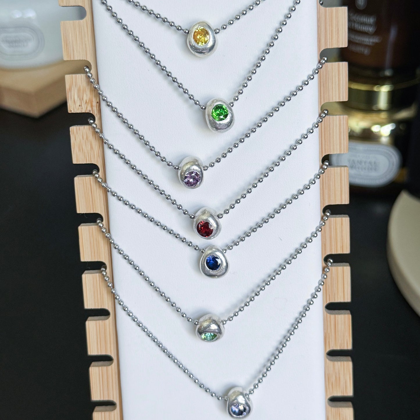 birthstone bubble necklace 🫧 made to order