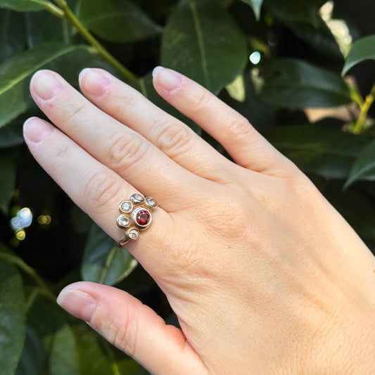 crimson bloom ring