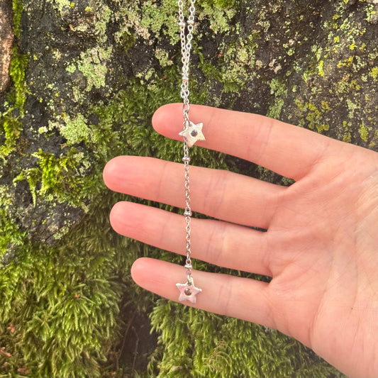 falling stars lariat necklace