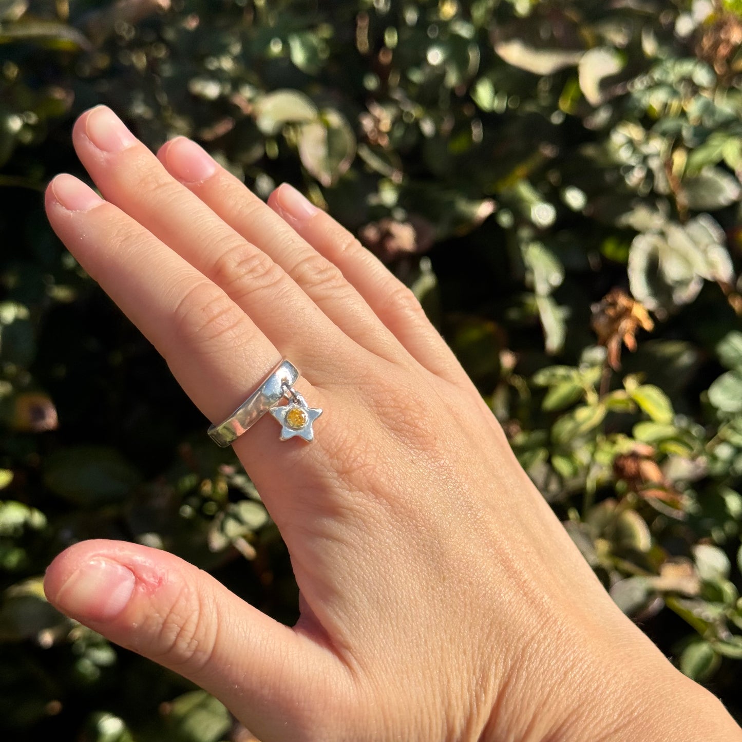 halo charm ring - made to order