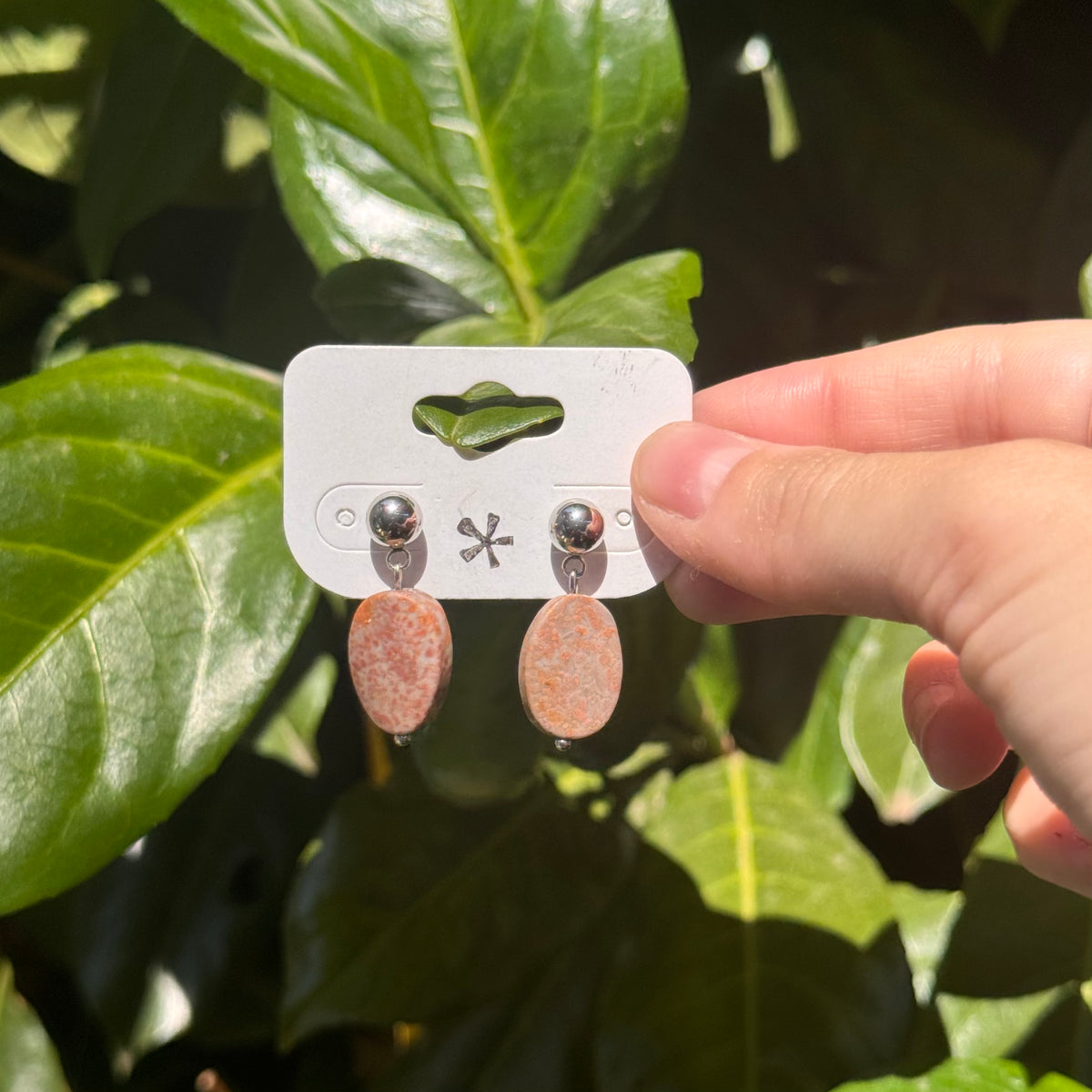 sunstone drop earrings