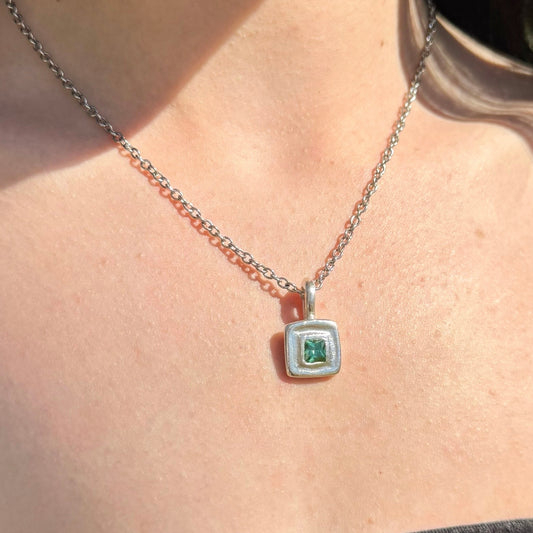 aquamarine pendant necklace