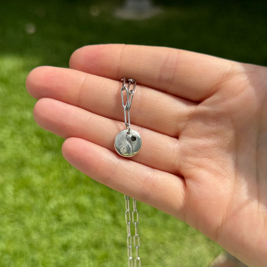 lil yin yang necklace