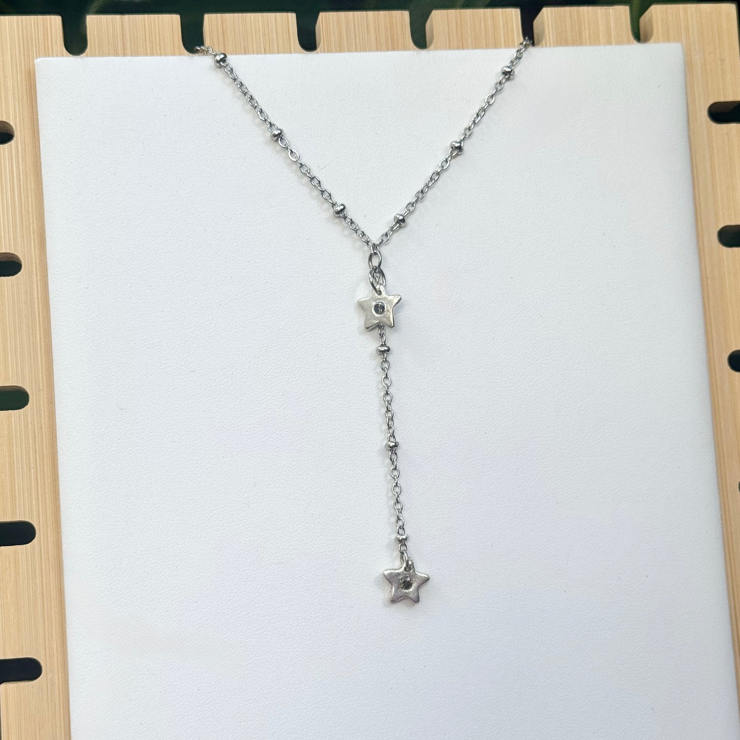 falling stars lariat necklace
