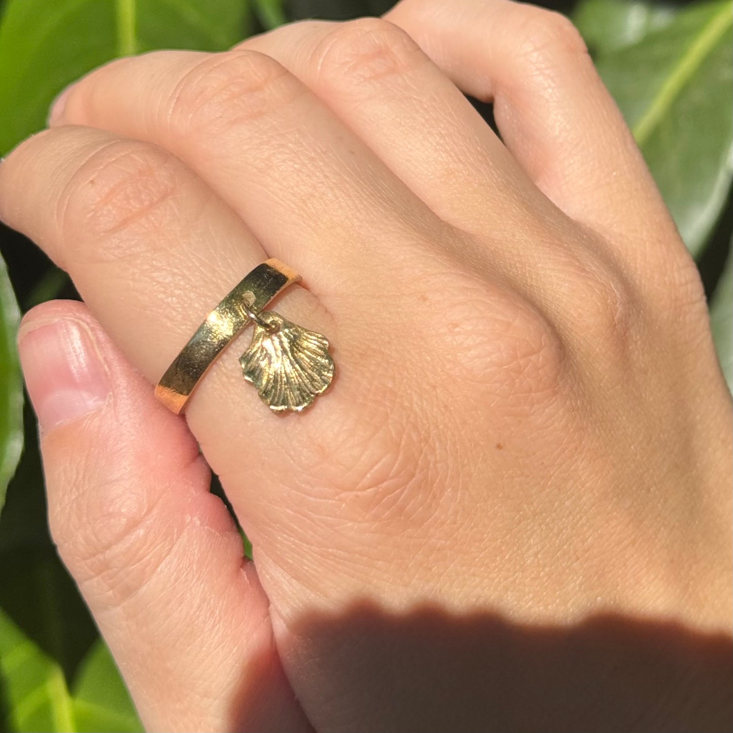 golden ginkgo ring