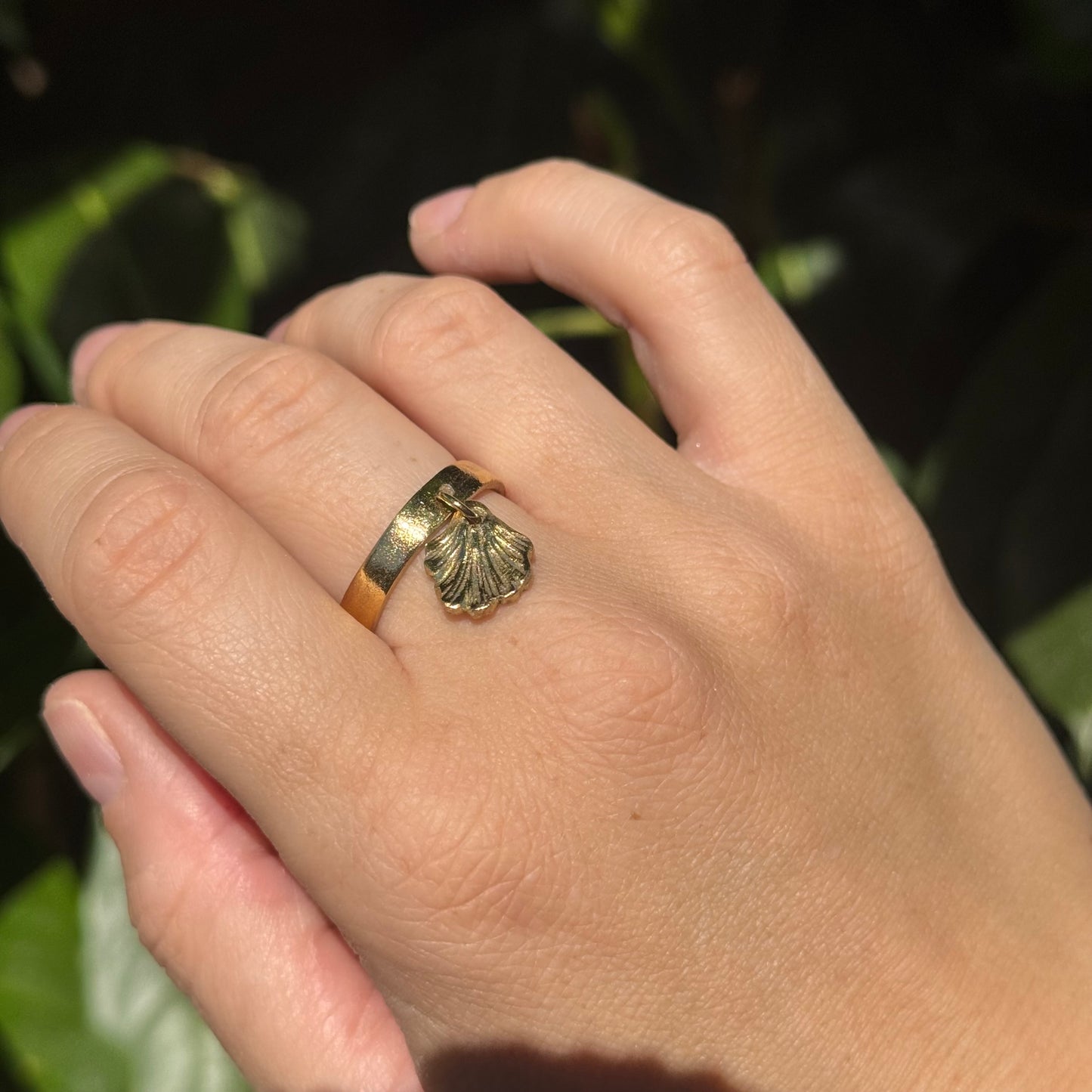 golden ginkgo ring
