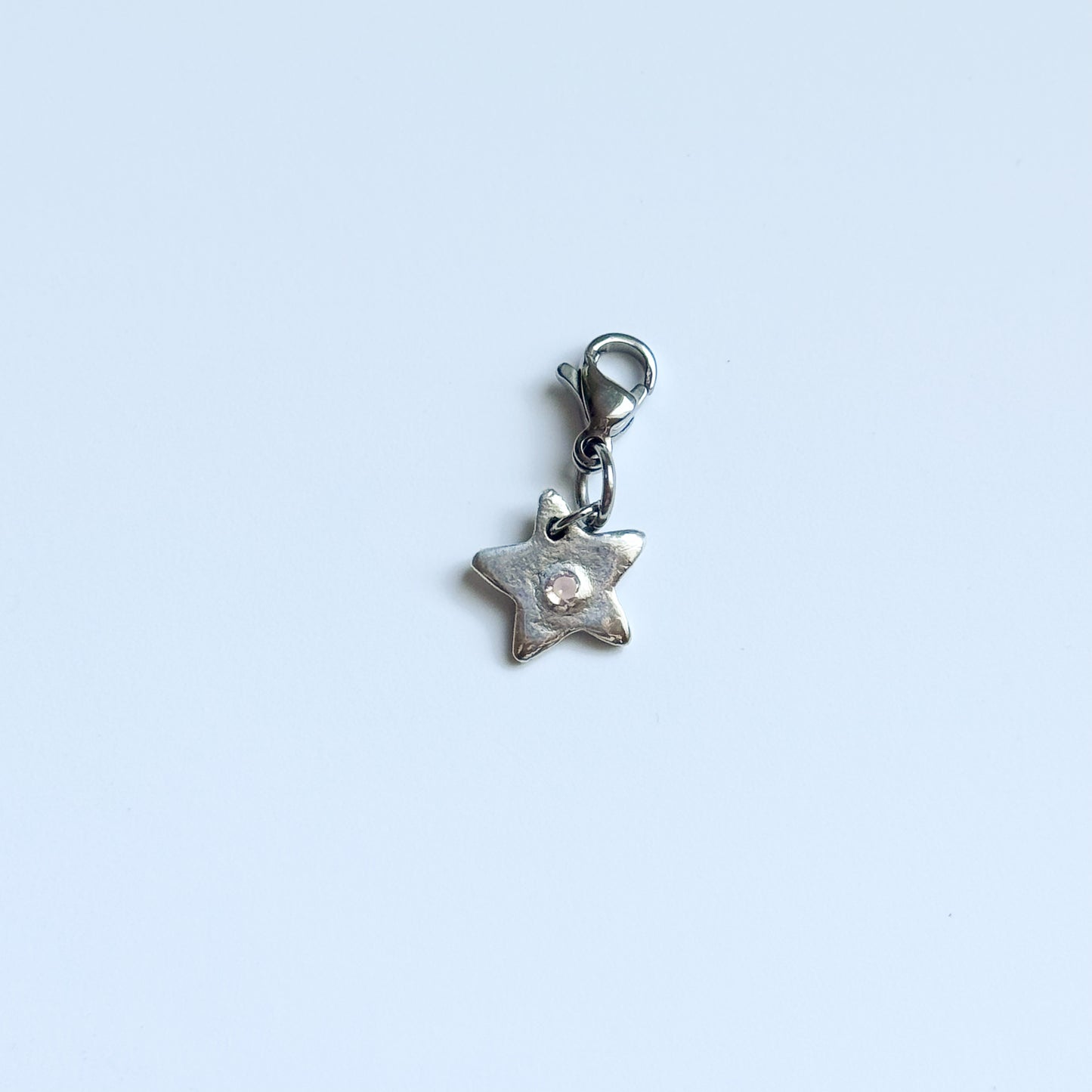 pure silver star charm