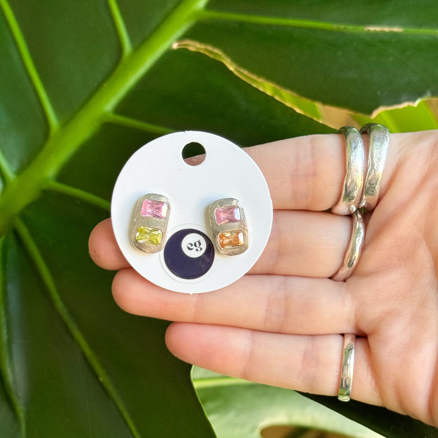 chunky pastel studs
