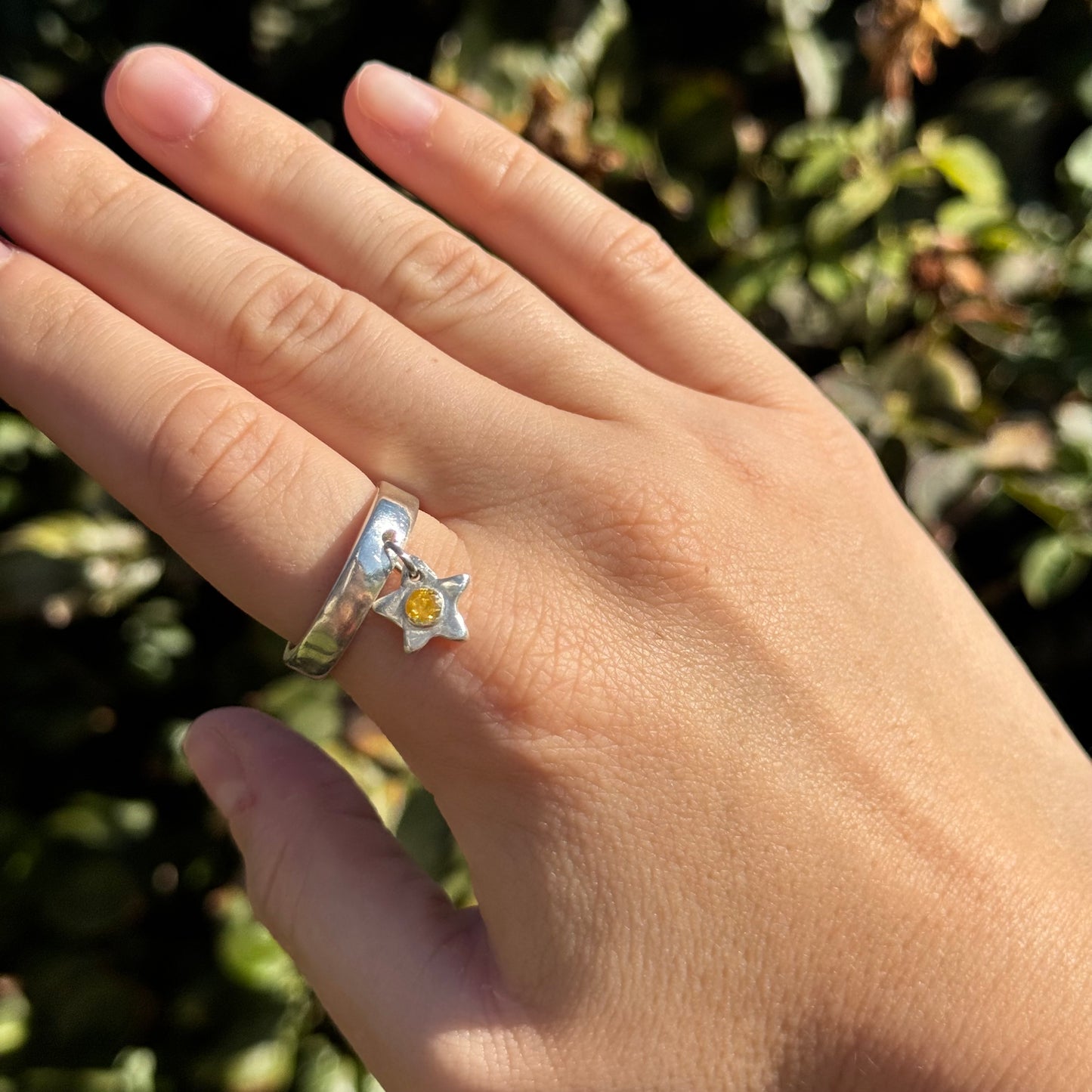 halo charm ring - made to order