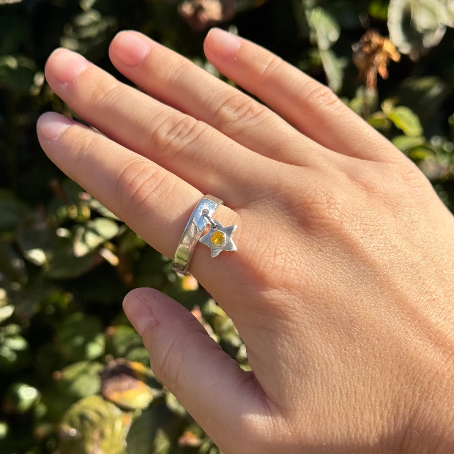 halo charm ring - made to order