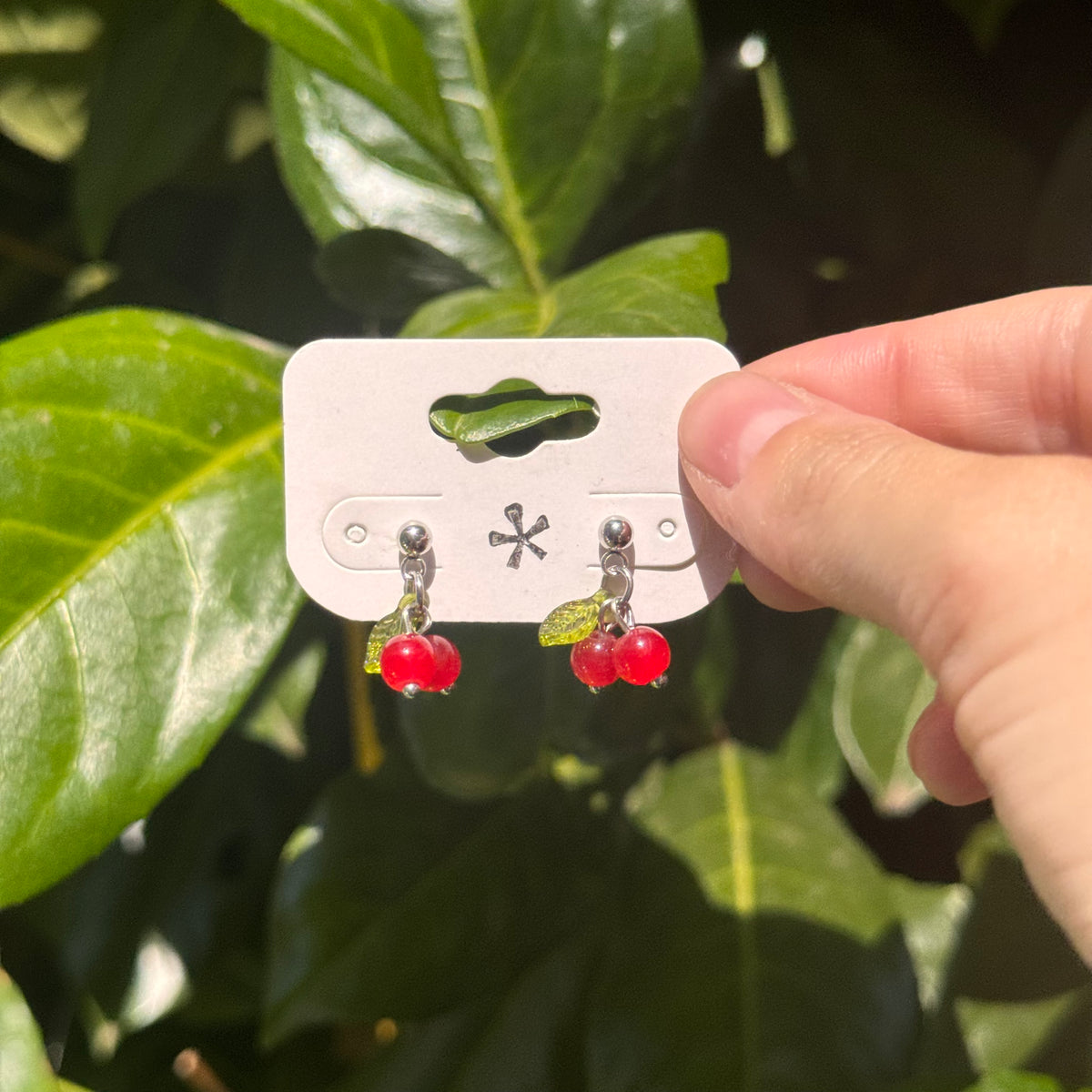 cherry drop studs