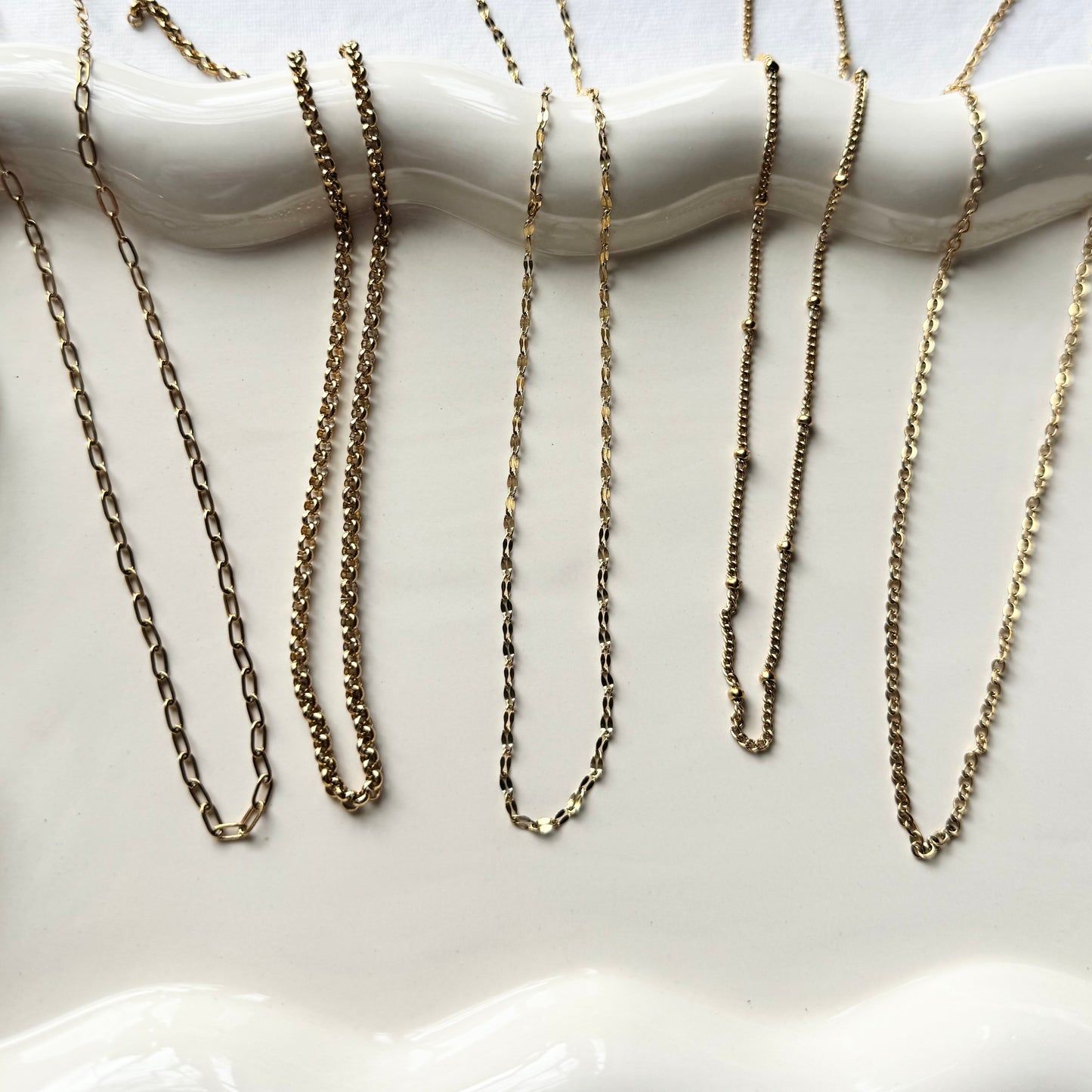 gold plated stainless steel chain
