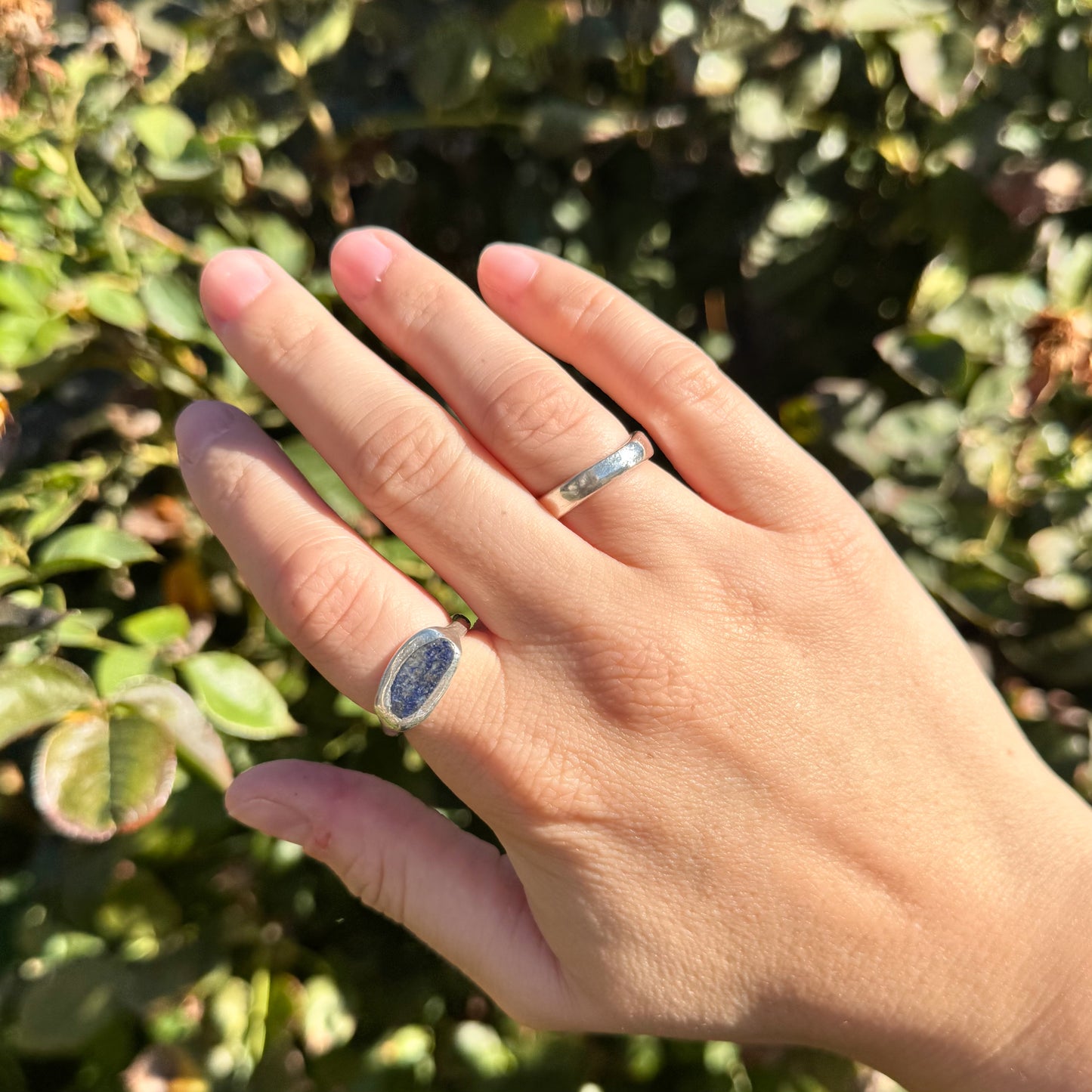 chunky lapis ring