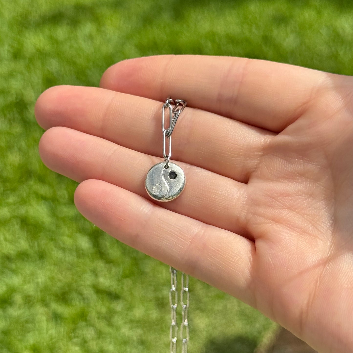 lil yin yang necklace