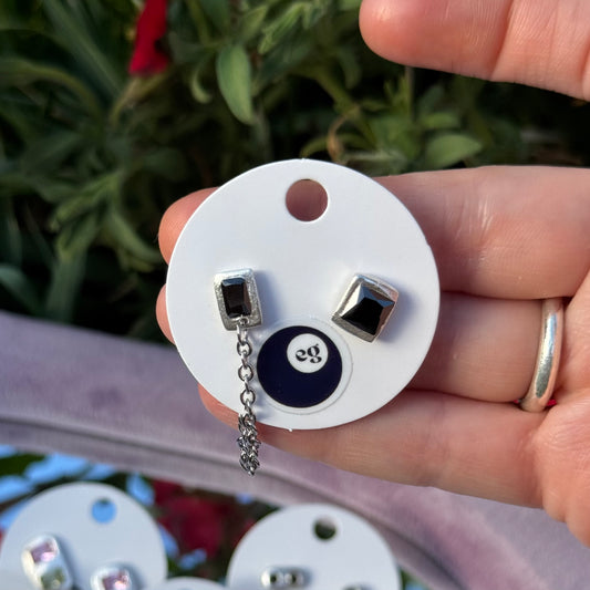 dangle stud earrings