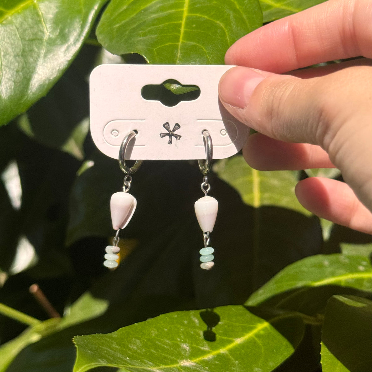 aqua conus shell hoops