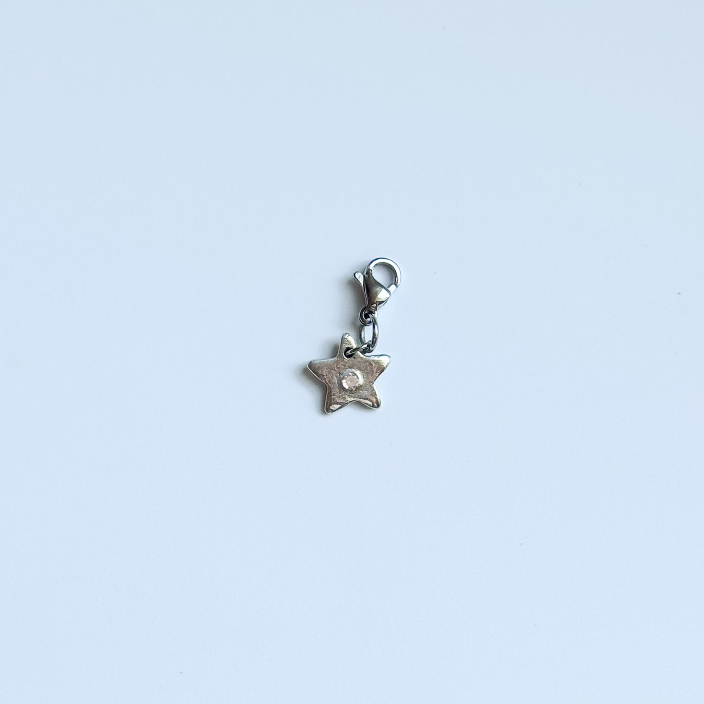 pure silver star charm