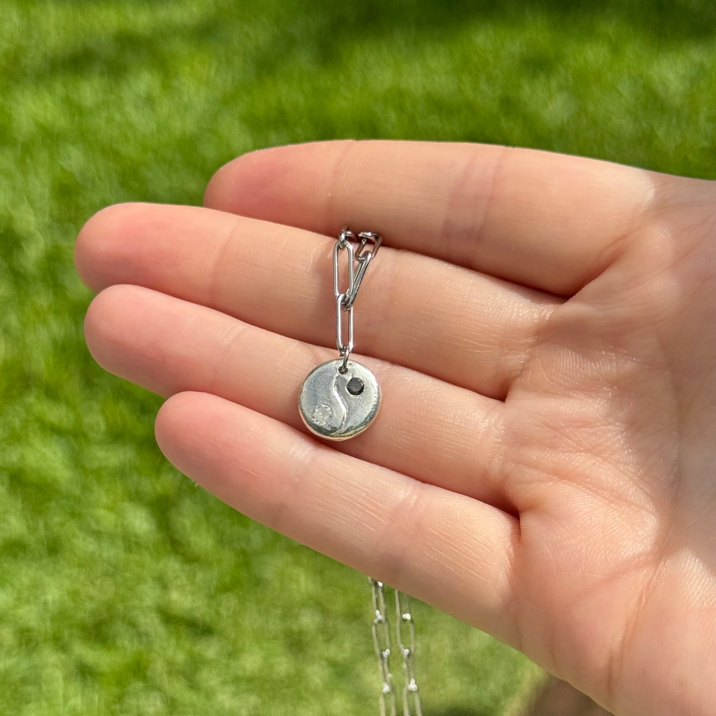 lil yin yang necklace