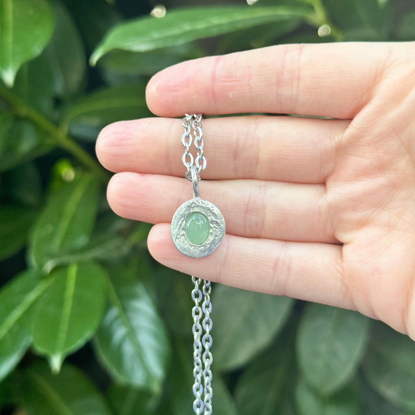 dewdrop medallion necklace