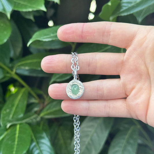 dewdrop medallion necklace