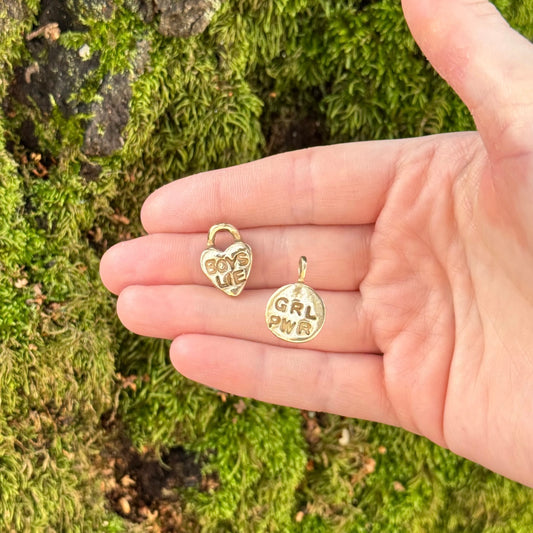 pure silver valentines pendant