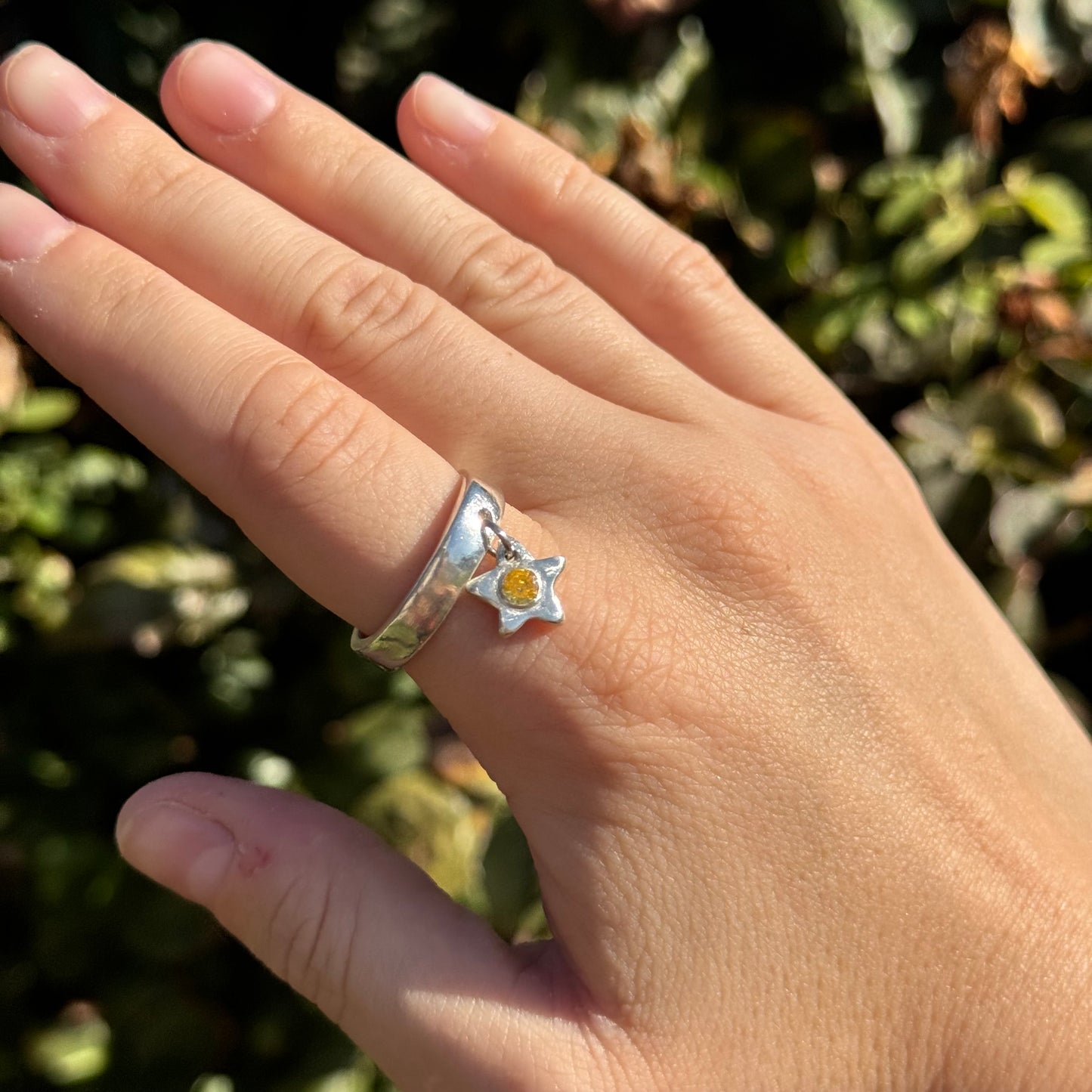 halo charm ring - made to order
