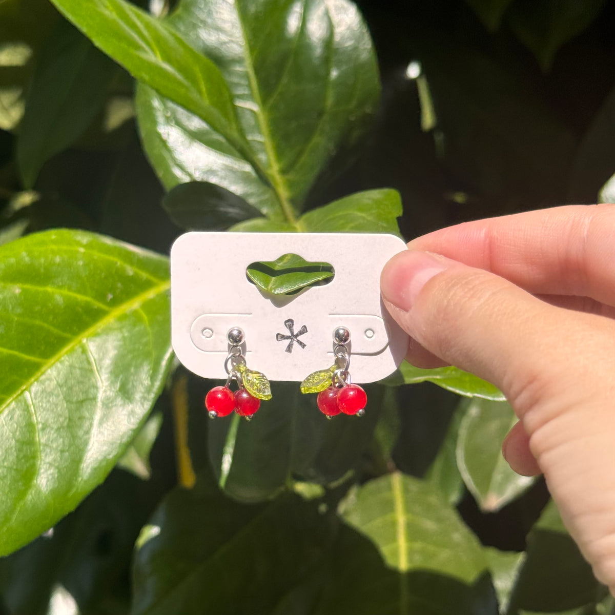 cherry drop studs