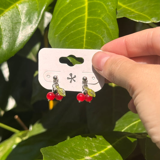 cherry drop studs