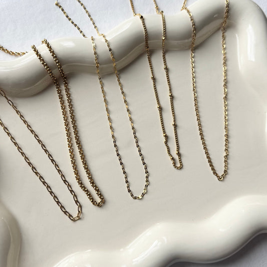 gold plated stainless steel chain